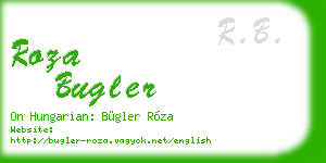 roza bugler business card