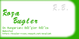 roza bugler business card